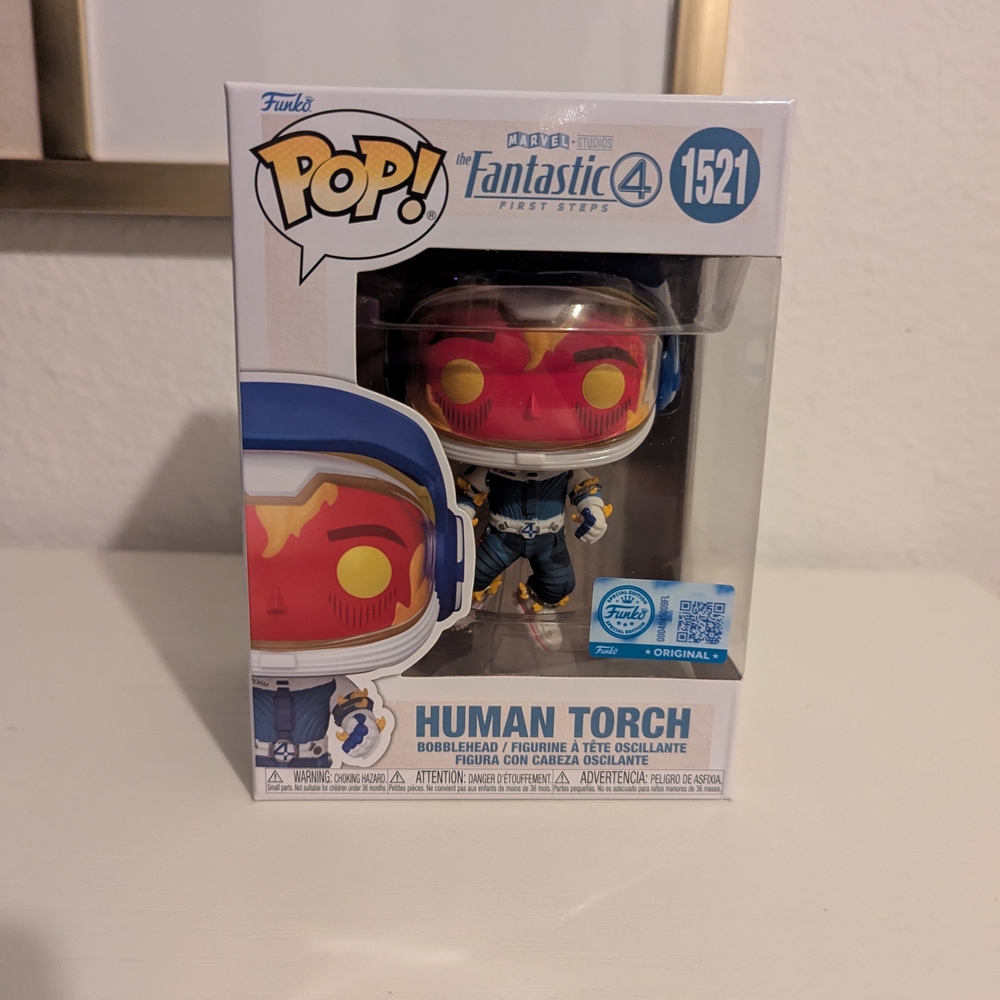 Funko Pop! Human Torch #1521 The Fantastic 4 First Steps Target Exclusive